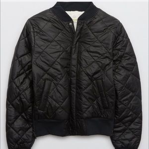 OFFLINE By Aerie Sherpa Lined Puffer Bomber Jacket